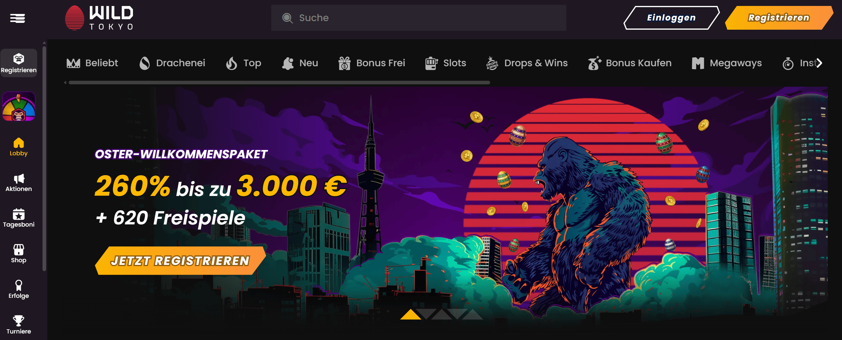 Wild Tokyo Casino Screenshot
